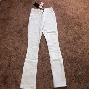 Fashion Nova White Flare Jeans
